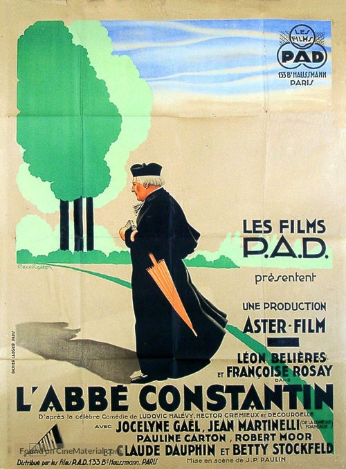 L&#039;abb&eacute; Constantin - French Movie Poster