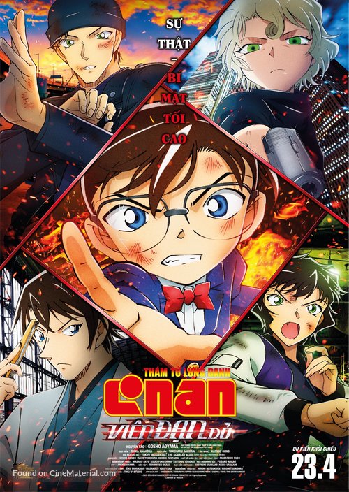 Detective Conan: The Scarlet Bullet - Vietnamese Movie Poster