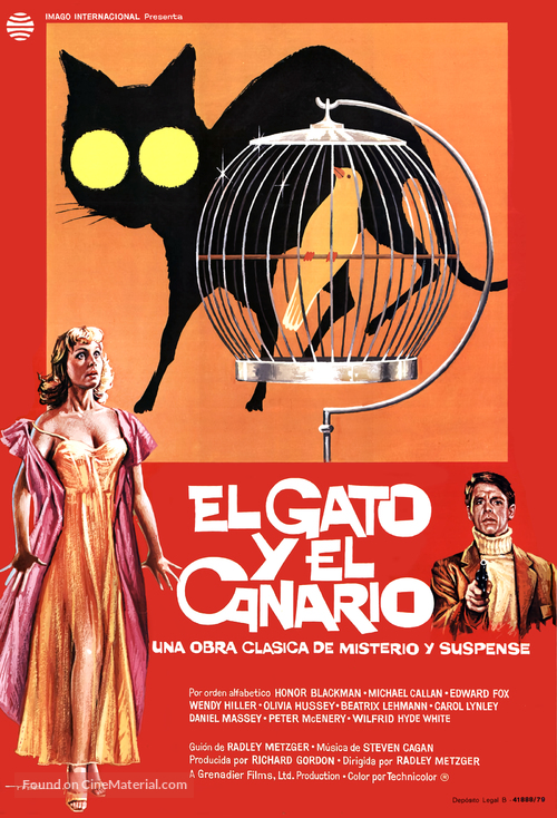 The Cat and the Canary - Spanish Movie Poster