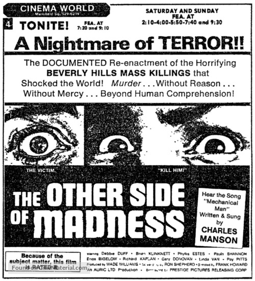 The Other Side of Madness - poster