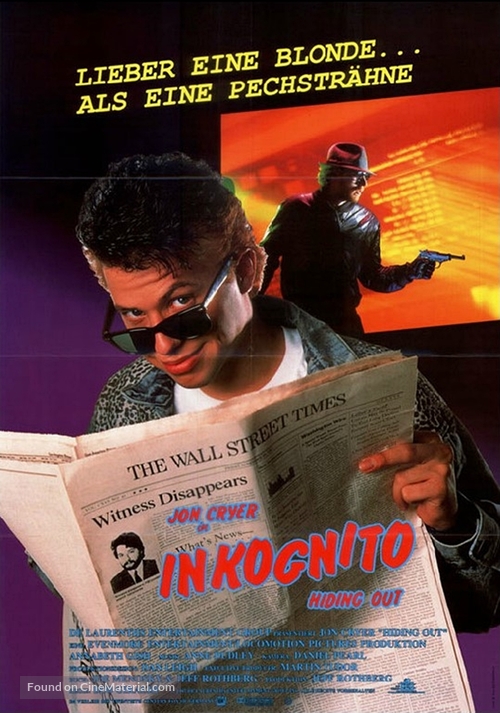 Hiding Out - German Movie Poster