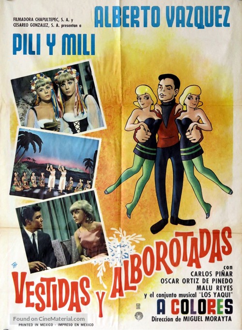Vestidas y alborotadas - Mexican Movie Poster