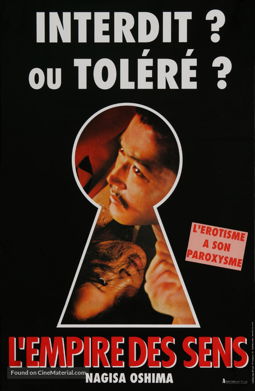 Ai no corrida - Belgian Movie Poster