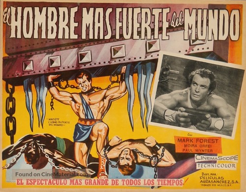 Maciste, l&#039;uomo pi&ugrave; forte del mondo - Mexican poster