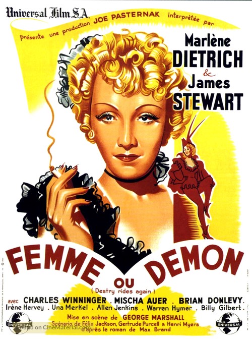 Destry Rides Again - French Movie Poster