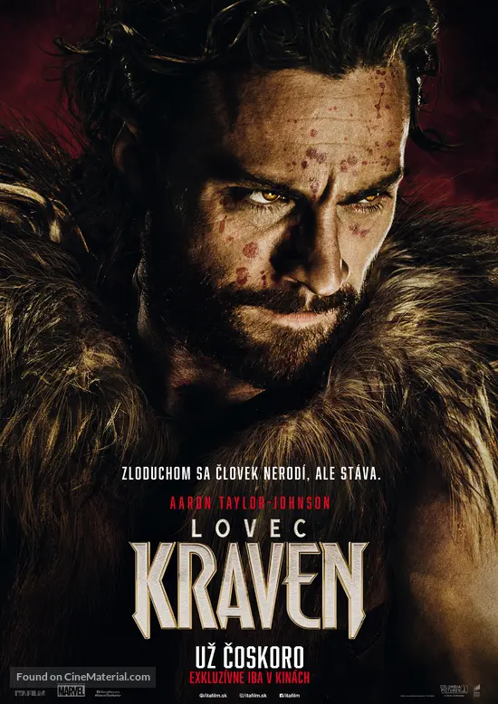 Kraven the Hunter - Slovak Movie Poster