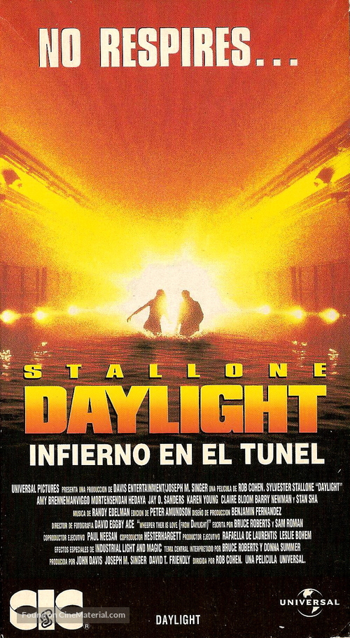 Daylight - Argentinian VHS movie cover