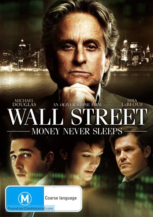 Wall Street: Money Never Sleeps - Australian DVD movie cover