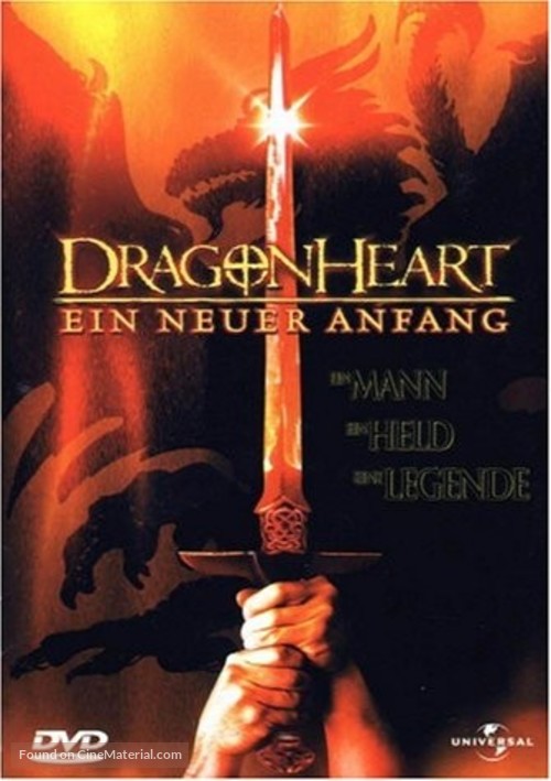 Dragonheart: A New Beginning - German DVD movie cover