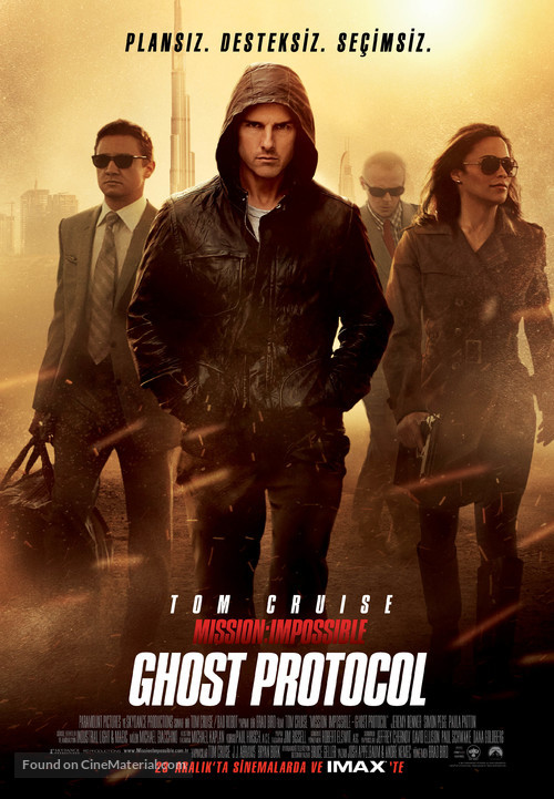 Mission: Impossible - Ghost Protocol - Turkish Movie Poster