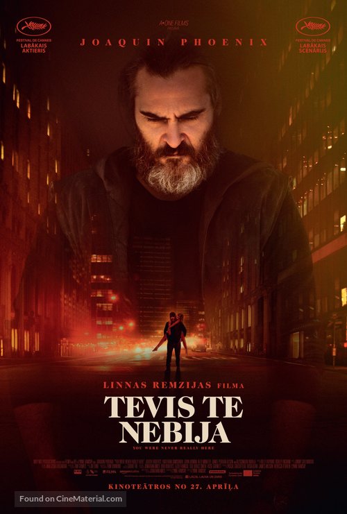 You Were Never Really Here - Latvian Movie Poster