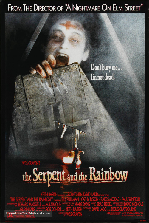 The Serpent and the Rainbow - Movie Poster