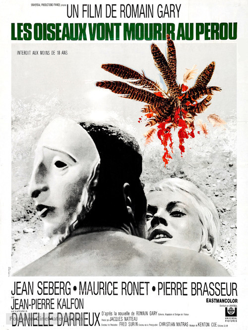Les oiseaux vont mourir au P&eacute;rou - French Movie Poster