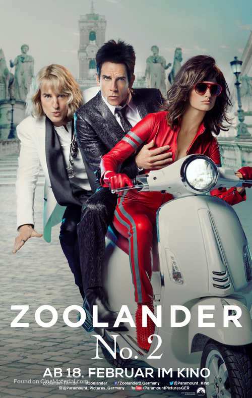 Zoolander 2 - German Movie Poster