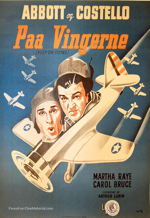 Keep &#039;Em Flying - Danish Movie Poster