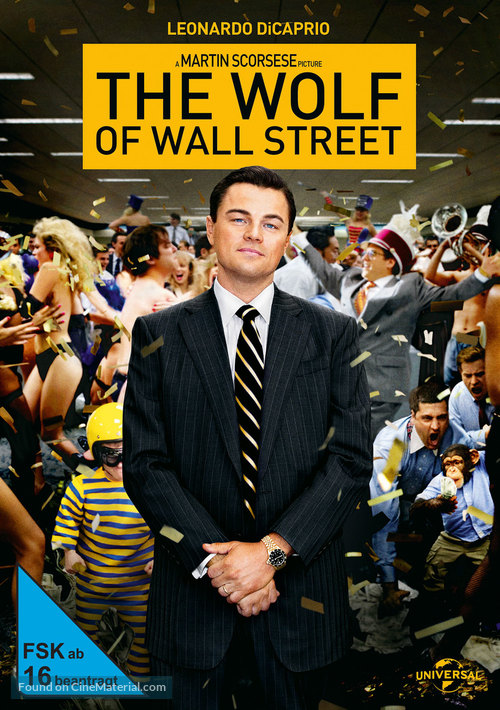 The Wolf of Wall Street - German DVD movie cover