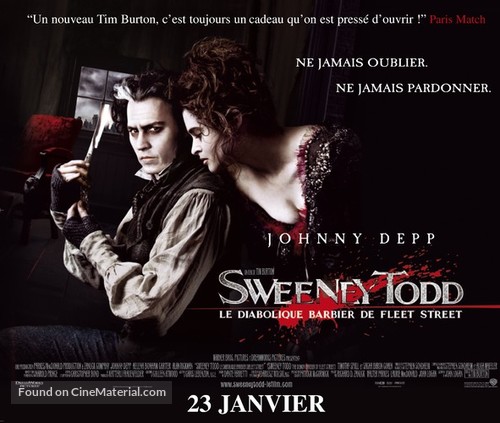 Sweeney Todd: The Demon Barber of Fleet Street - French Movie Poster