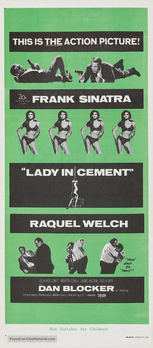 Lady in Cement - Australian Movie Poster