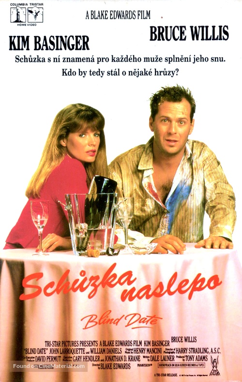 Blind Date - Czech VHS movie cover