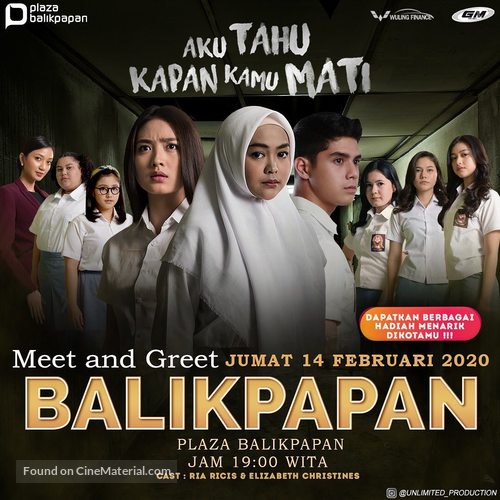 Aku Tahu Kapan Kamu Mati - Indonesian Movie Poster