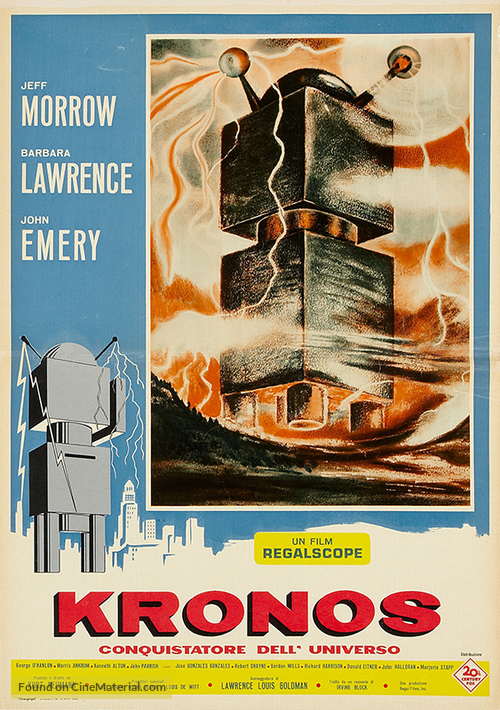 Kronos - Italian Movie Poster