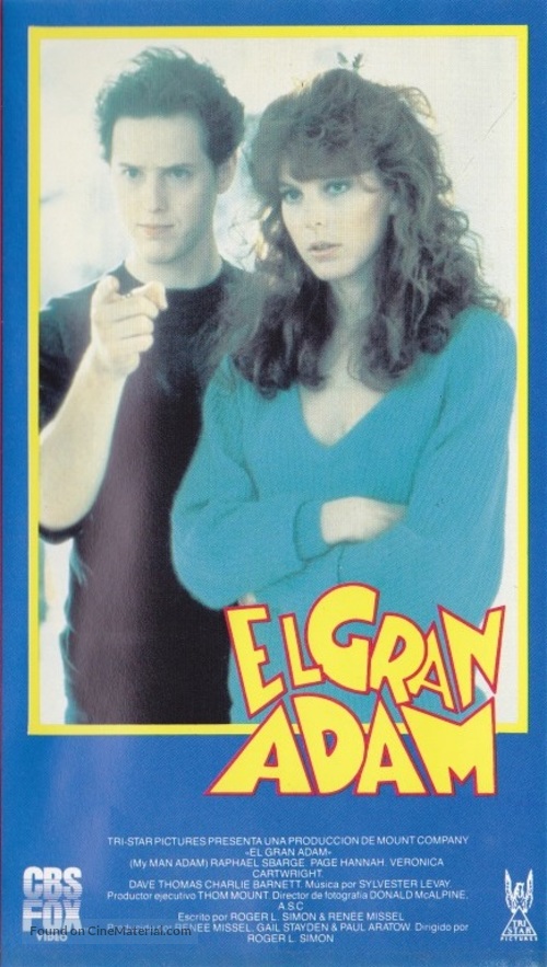 My Man Adam - Spanish VHS movie cover