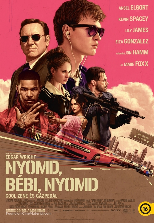 Baby Driver - Hungarian Movie Poster