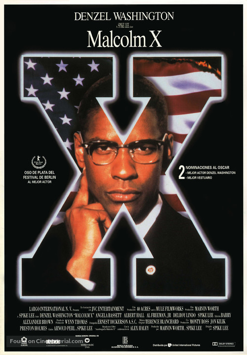 Malcolm X - Spanish Movie Poster