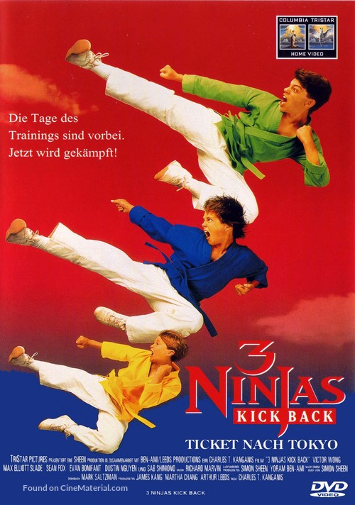 3 Ninjas Kick Back - German DVD movie cover