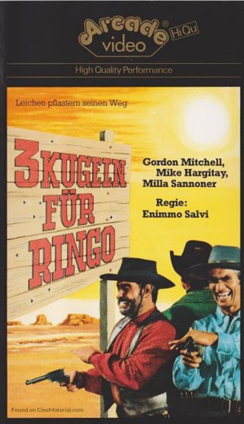 3 colpi di Winchester per Ringo - German VHS movie cover
