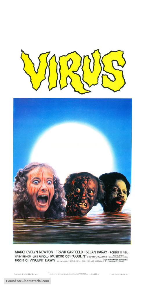 Virus - Italian Movie Poster
