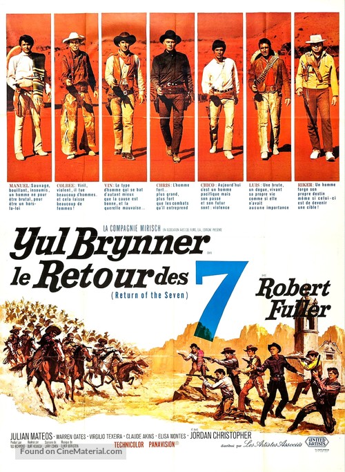 Return of the Seven - French Movie Poster