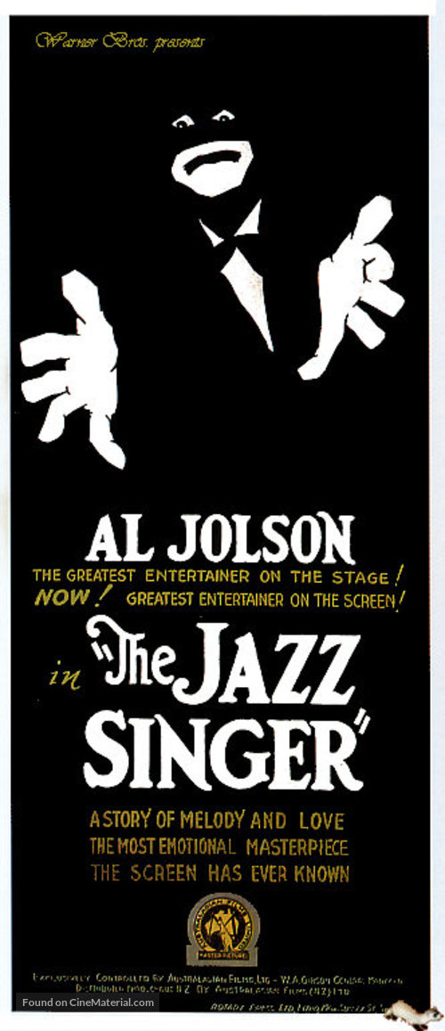 The Jazz Singer - Australian Movie Poster