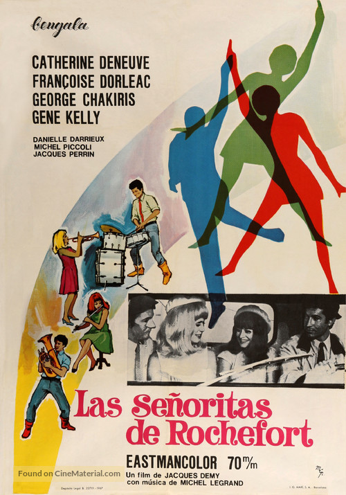 Les demoiselles de Rochefort - Spanish Movie Poster