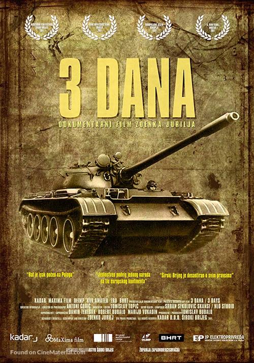 3 Dana - Bosnian Movie Poster