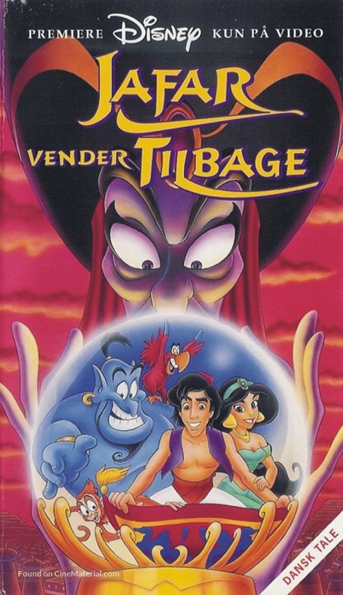 The Return of Jafar - Danish VHS movie cover