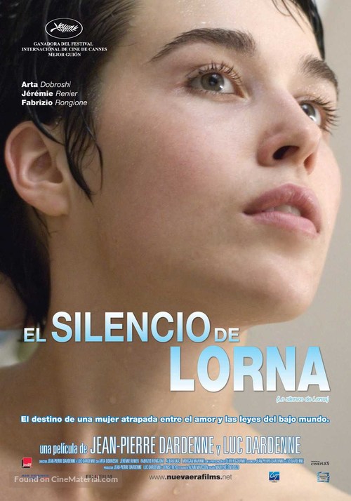 Le silence de Lorna - Colombian Movie Poster