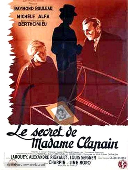 Le secret de Madame Clapain - French Movie Poster