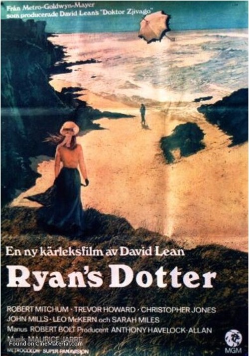 Ryan&#039;s Daughter - Swedish Movie Poster