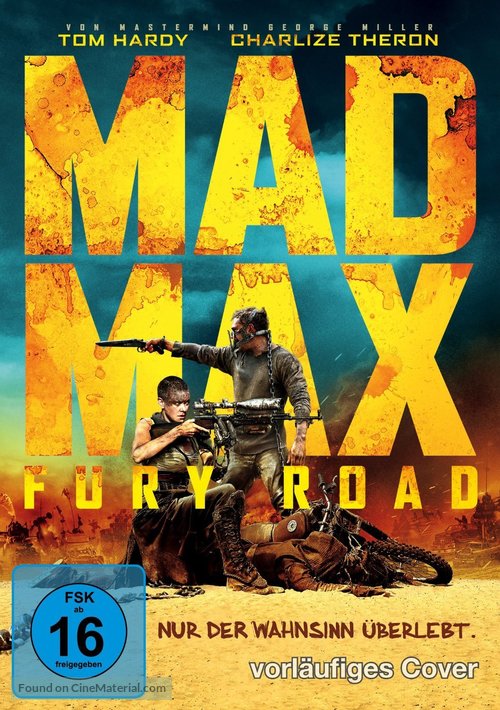 Mad Max: Fury Road - German Movie Cover