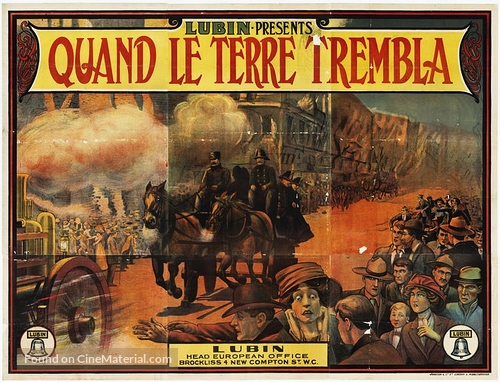 When the Earth Trembled - French Movie Poster