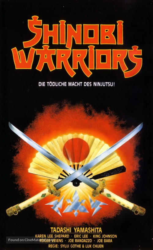 The Shinobi Ninja - German VHS movie cover