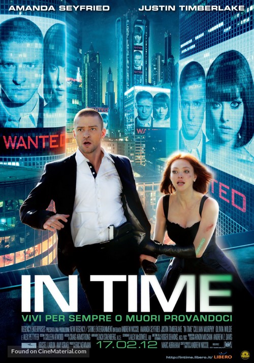 In Time - Italian Movie Poster