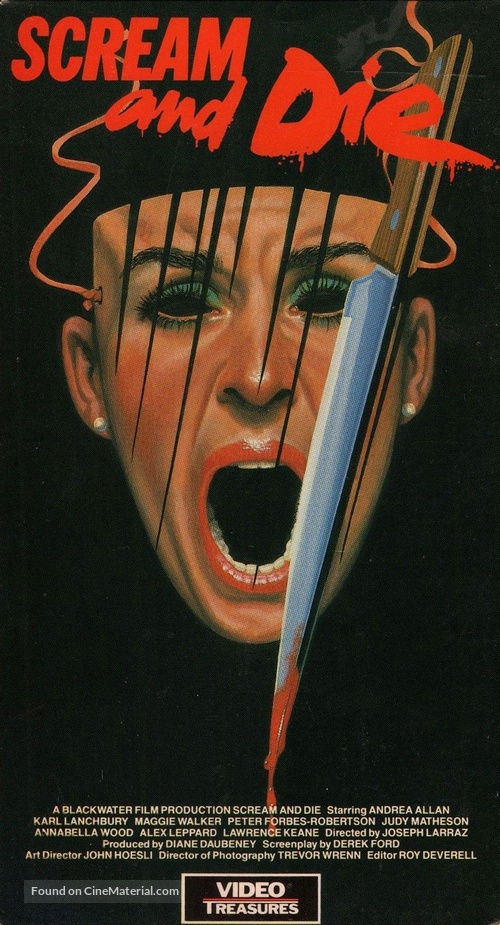 Scream... and Die! - VHS movie cover