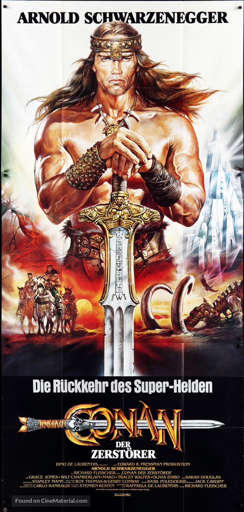 Conan The Destroyer - German Movie Poster