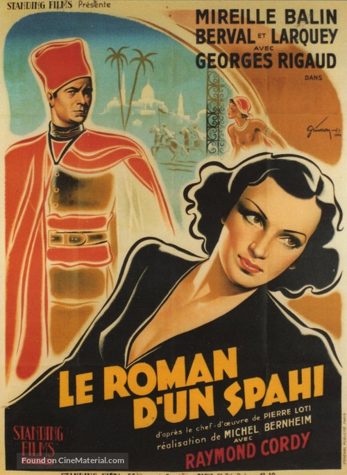 Le roman d&#039;un spahi - French Movie Poster