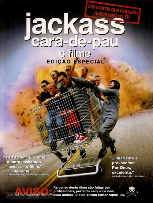 Jackass: The Movie - Brazilian DVD movie cover