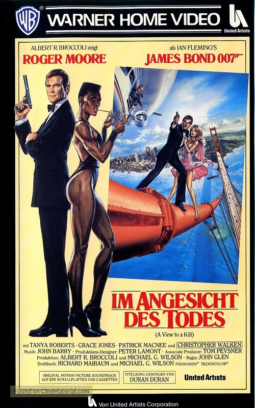 A View To A Kill - German VHS movie cover