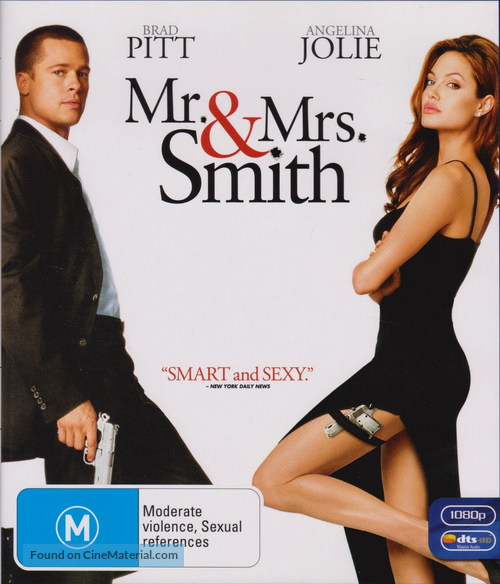 Mr. &amp; Mrs. Smith - Australian Blu-Ray movie cover