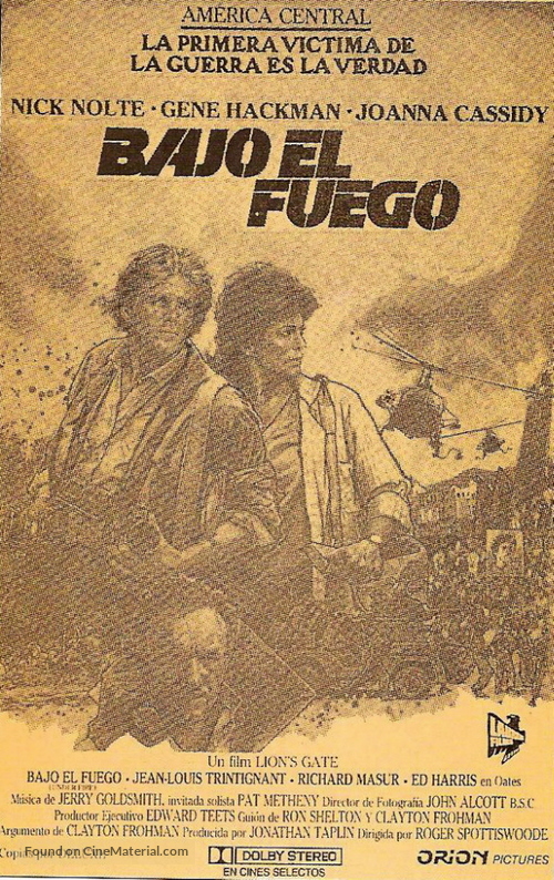 Under Fire - Spanish Movie Poster